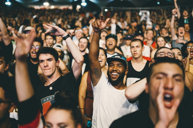 Fans at a live show